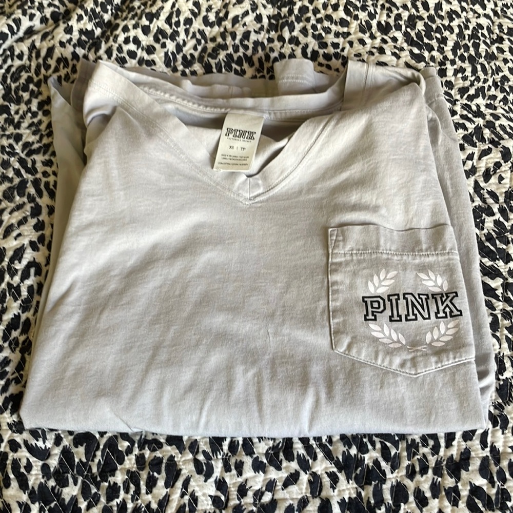 Pink campus long sleeve t shirt